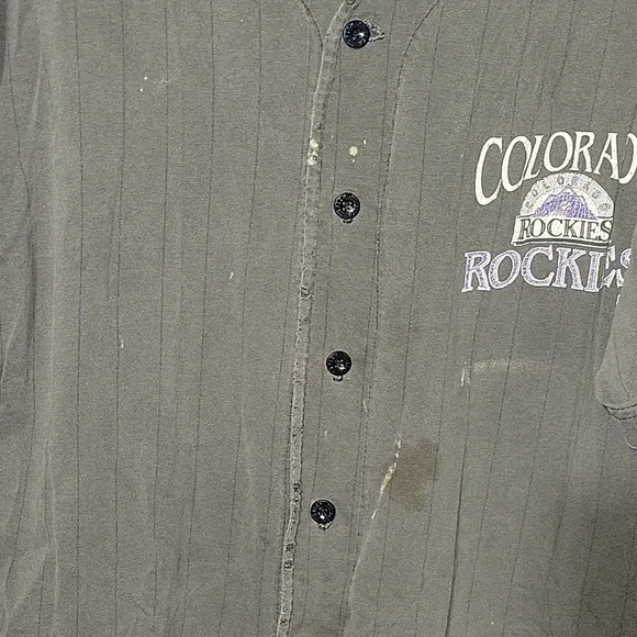 VTG COLORADO ROCKIES FRONT ROW BY SALEM SPORTSWEAR BASEBALL JERSEY SHIRT XL - Picture 7 of 13